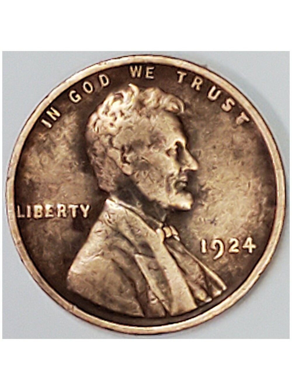 1924 1¢ LINCOLN WHEAT CENT COIN PENNY, NICE DETAIL, WHEAT LINES, PHILADELPHIA